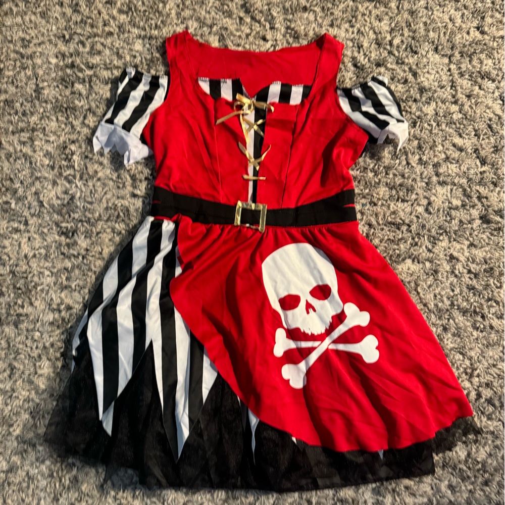 Red Pirate Costume for Kids